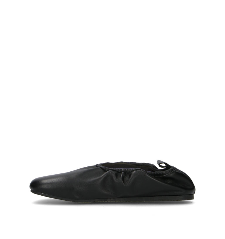 REBECCA VAN DIK Ballerina donna nera in pelle