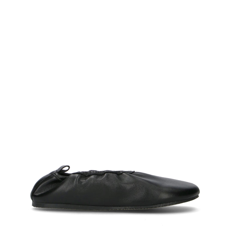 REBECCA VAN DIK Ballerina donna nera in pelle