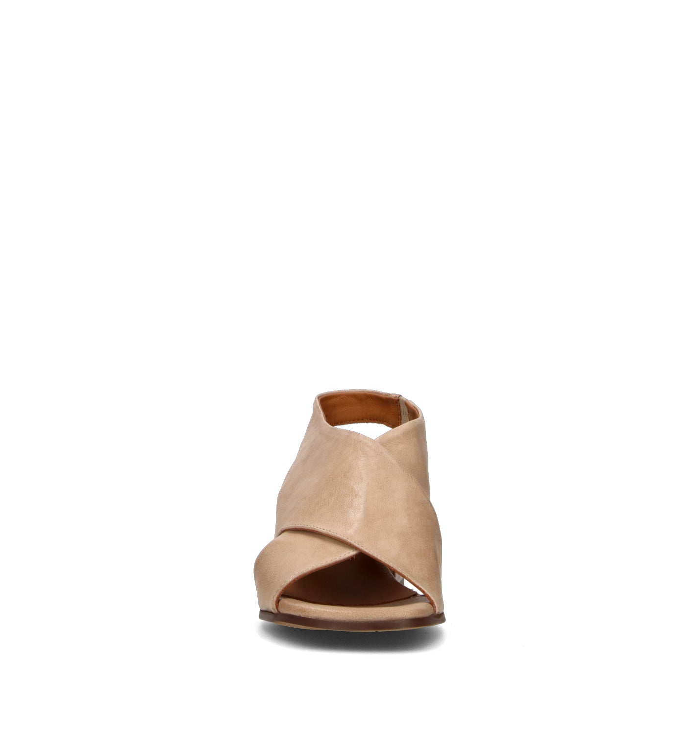 REBECCA VAN DIK Sandalo donna beige in pelle