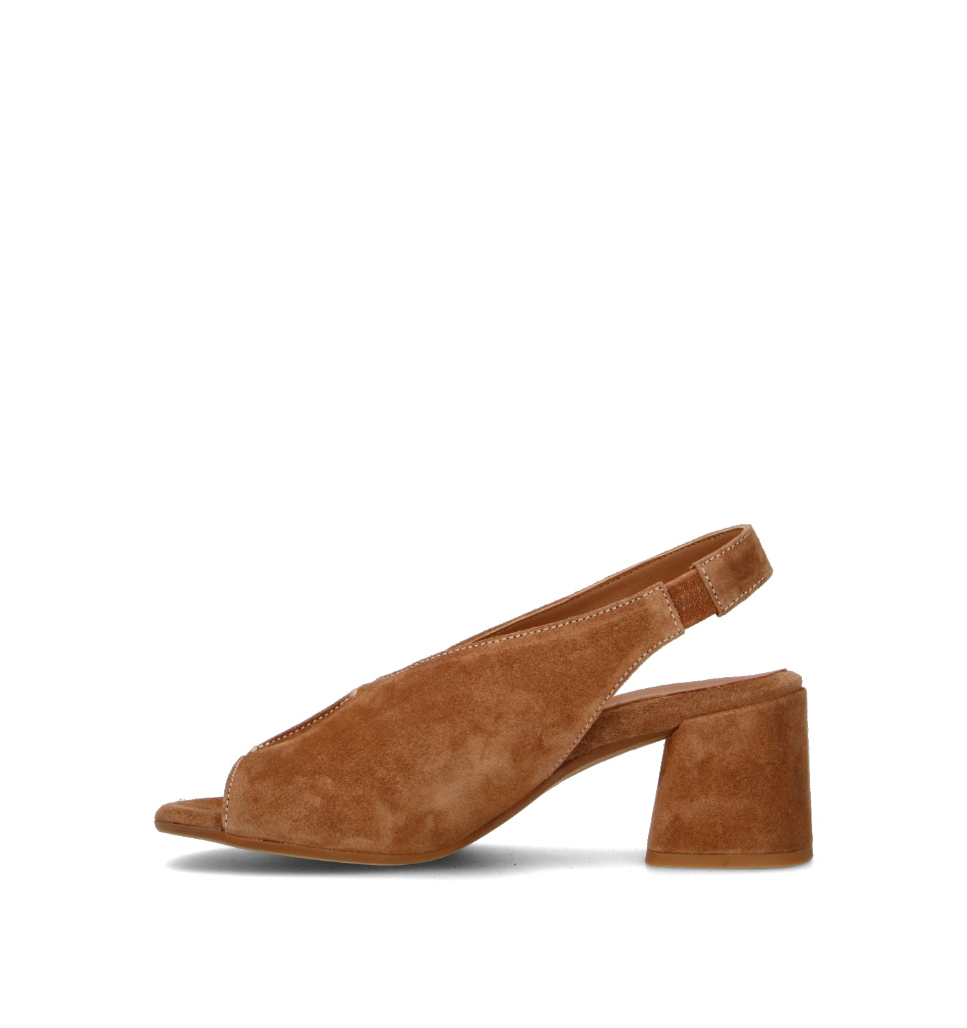 REBECCA VAN DIK Sandalo donna marrone in suede