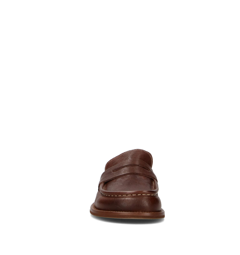 REBECCA VAN DIK Sabot donna cacao in pelle