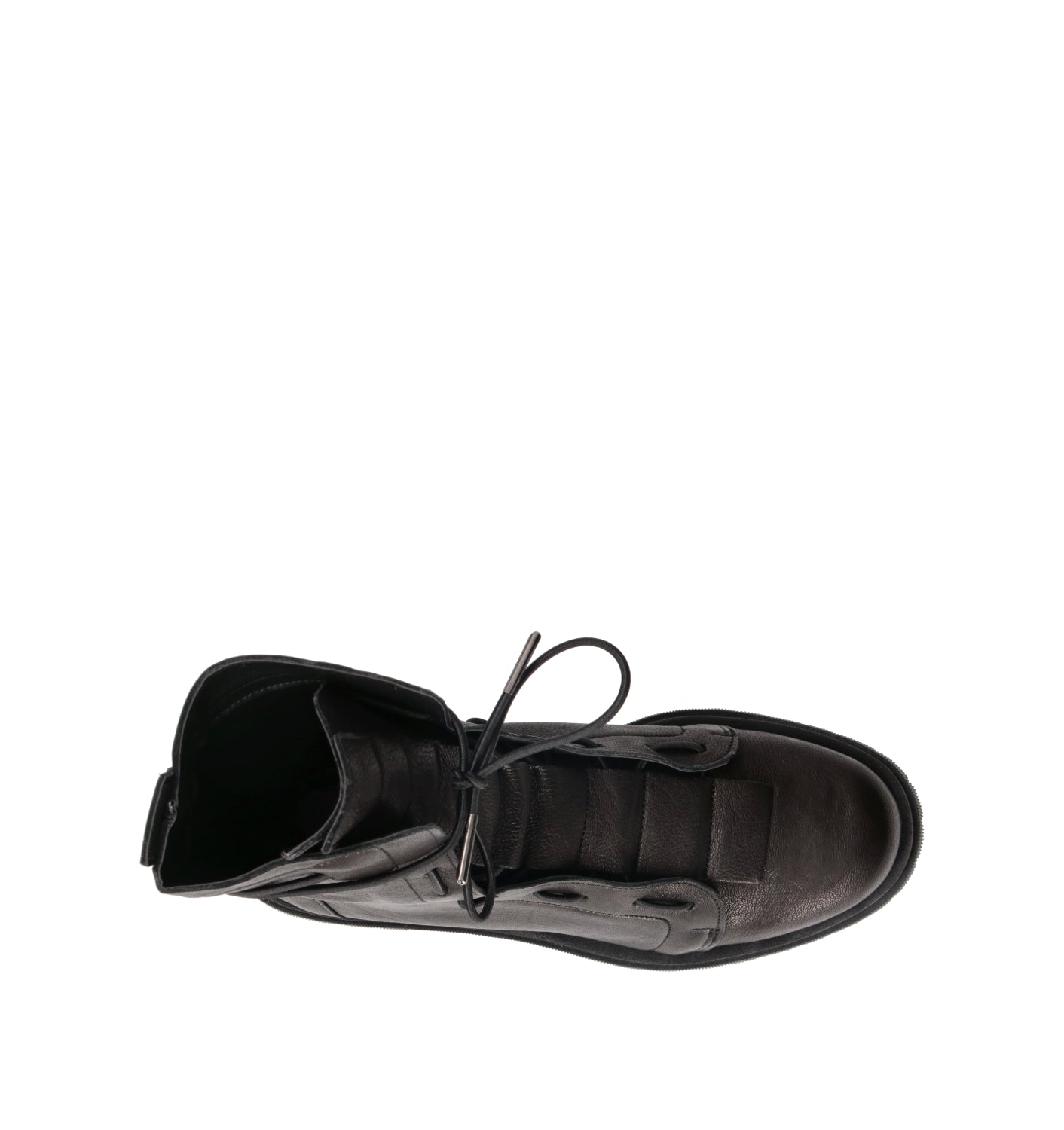 REBECCA VAN DIK Anfibio donna nero in pelle