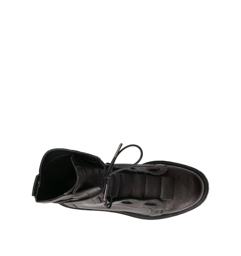 REBECCA VAN DIK Anfibio donna nero in pelle