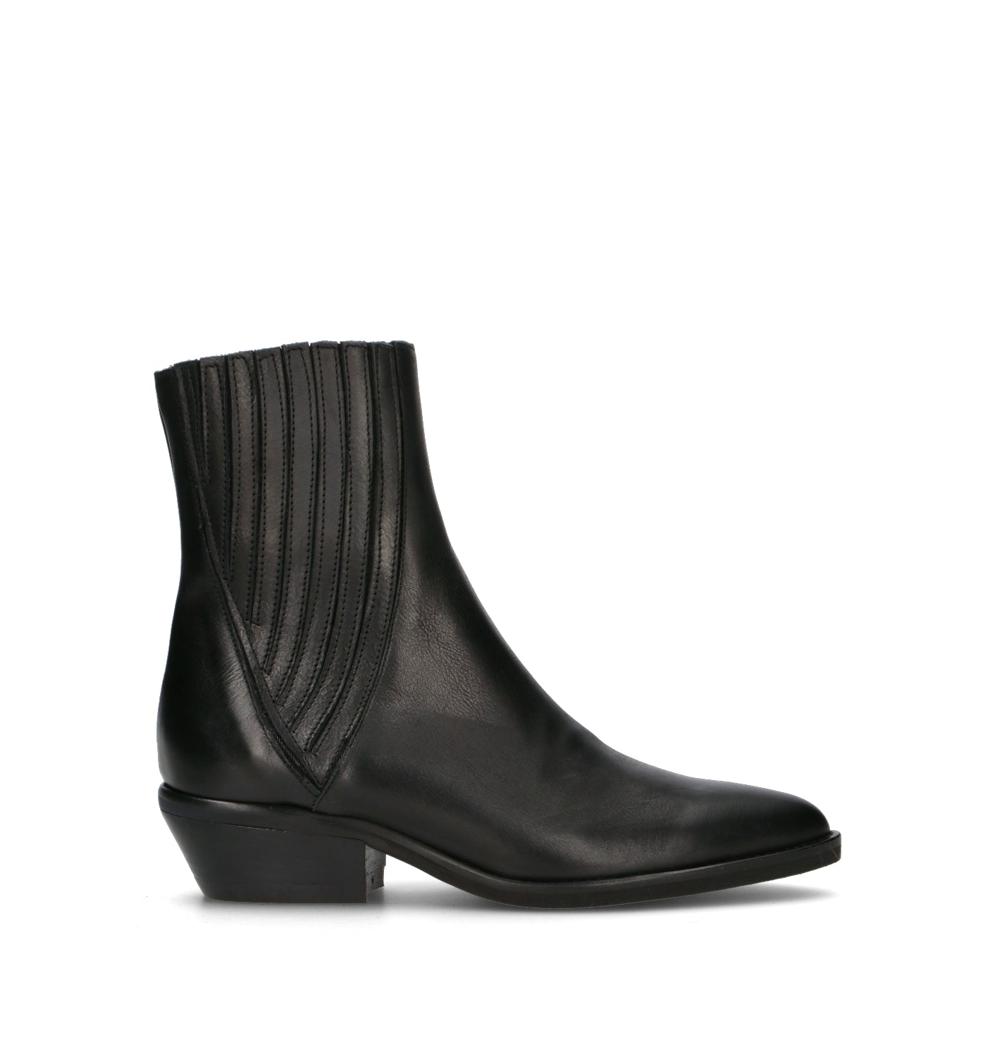 REBECCA VAN DIK Tronchetto donna nero in pelle