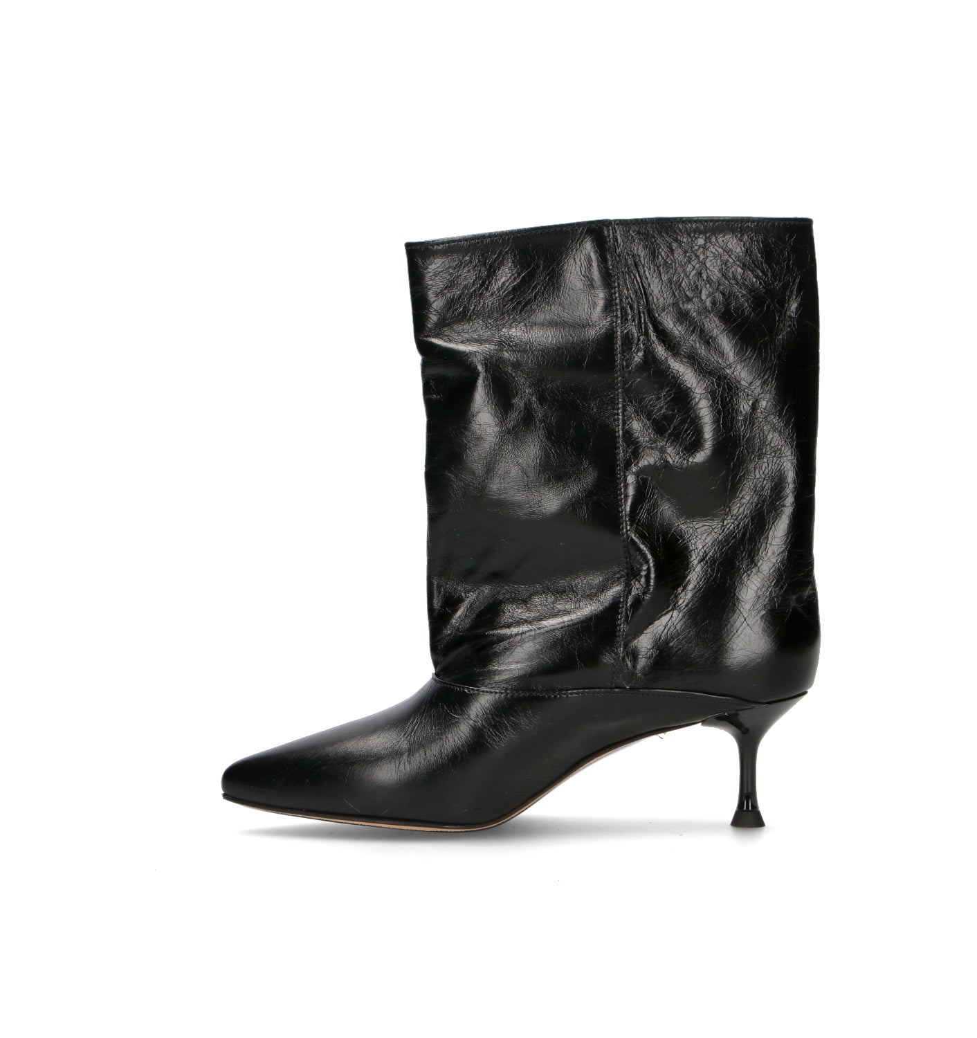 REBECCA VAN DIK Tronchetto donna nero in pelle