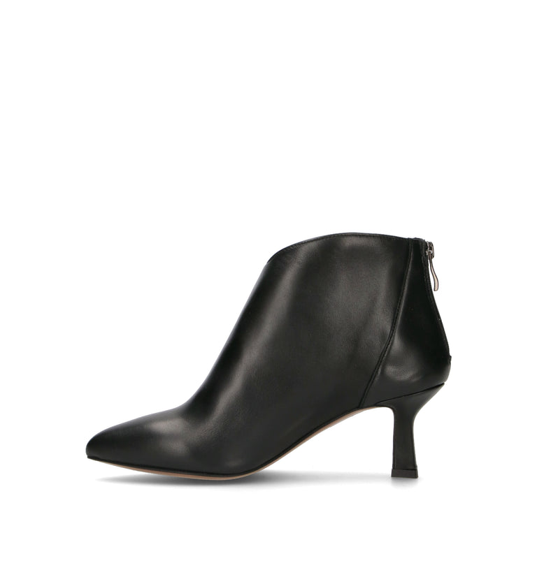 REBECCA VAN DIK Tronchetto donna nero in pelle