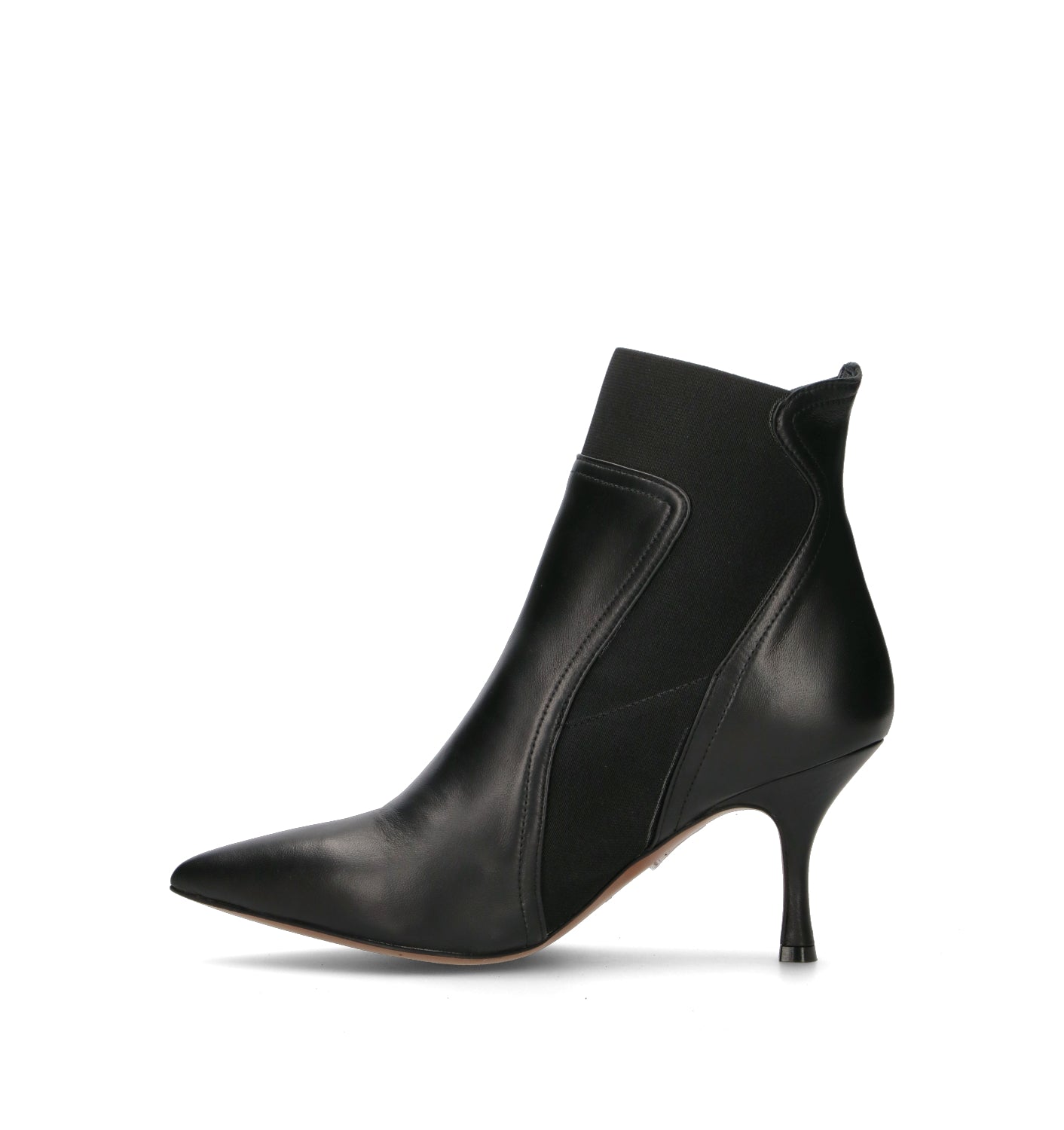 REBECCA VAN DIK Tronchetto donna nero in pelle