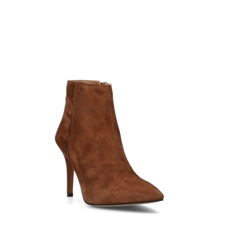 REBECCA VAN DIK Tronchetto donna marrone in suede