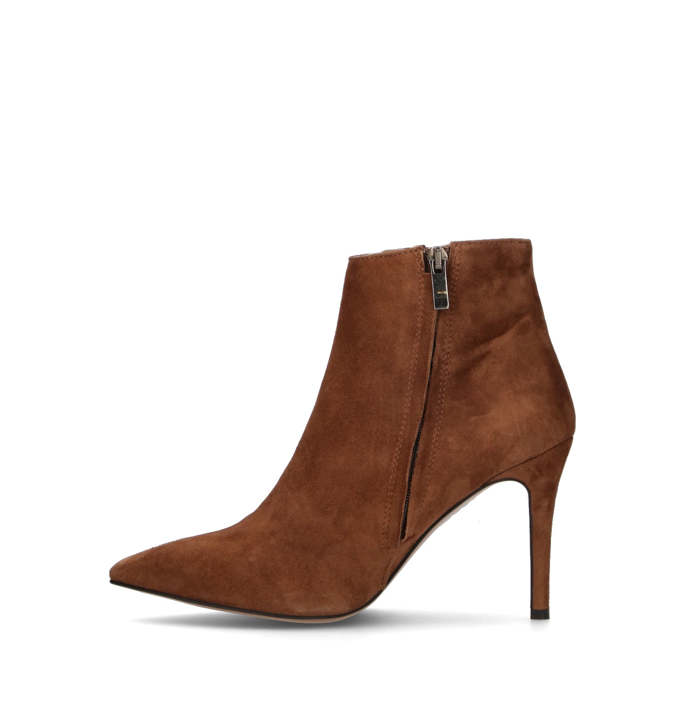 REBECCA VAN DIK Tronchetto donna marrone in suede
