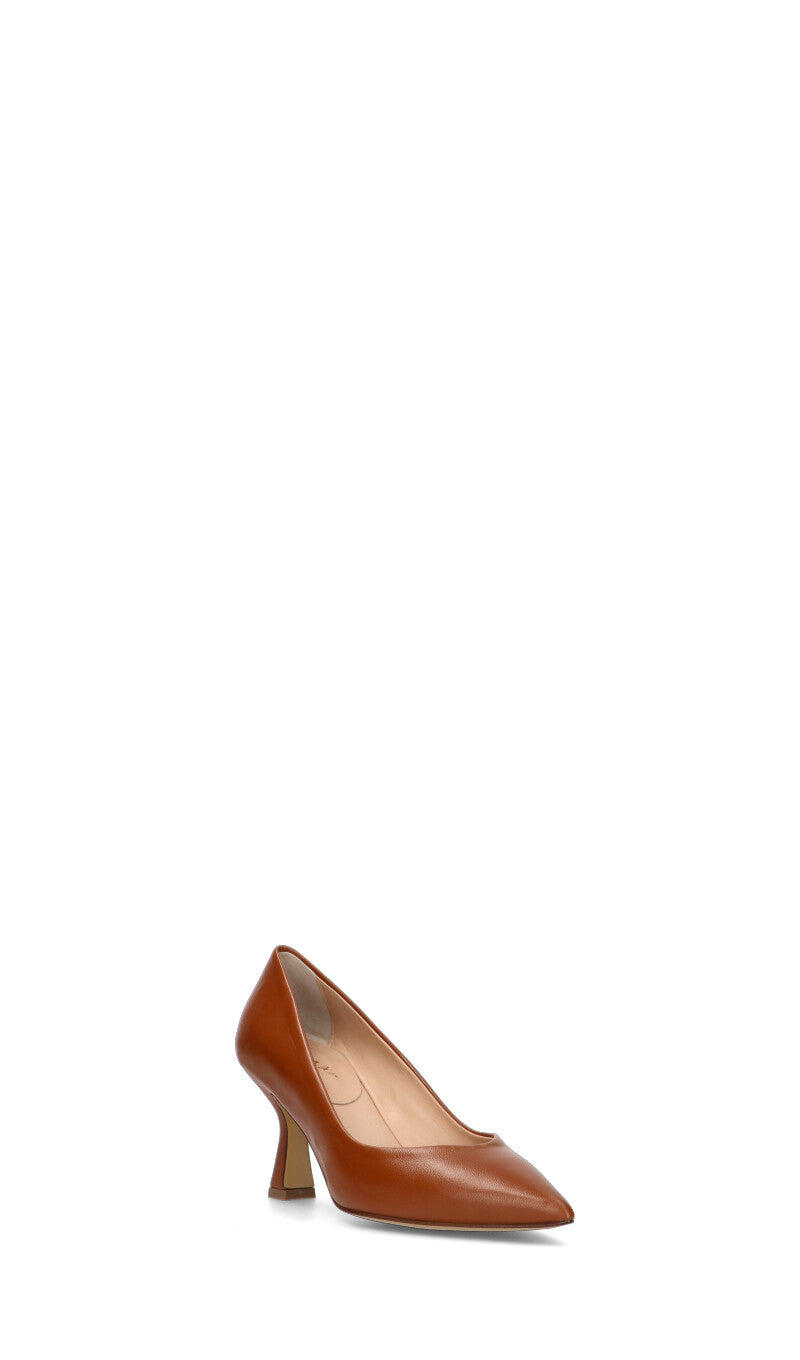 REBECCA VAN DIK Décolleté donna cuoio in pelle