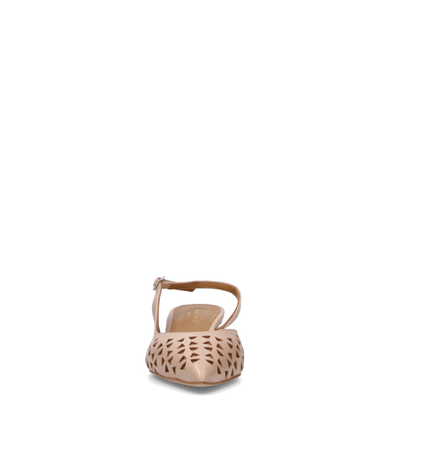 REBECCA VAN DIK Slingback donna nude in pelle