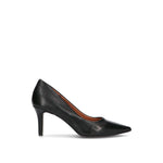 REBECCA VAN DIK Décolleté donna nera  in pelle