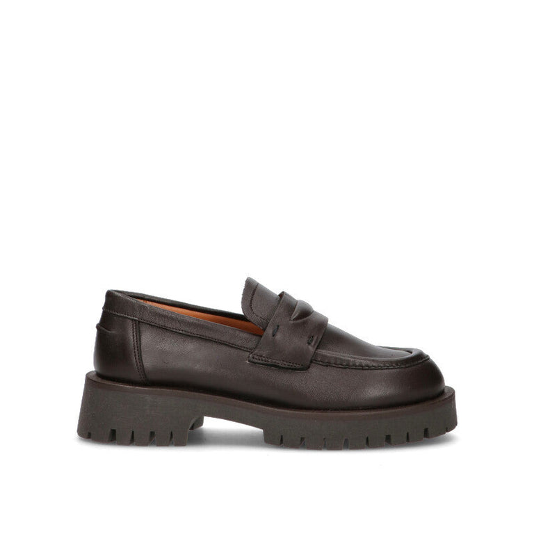 REBECCA VAN DIK Mocassino donna testa di moro in pelle