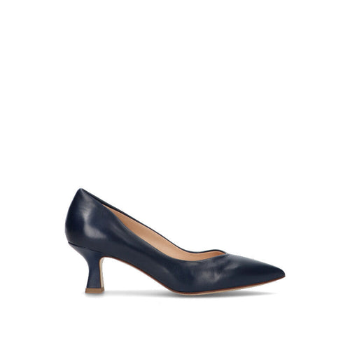 REBECCA VAN DIK Décolleté donna blu in pelle