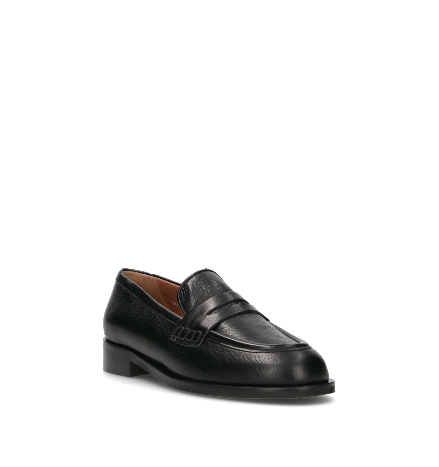 REBECCA VAN DIK Mocassino donna nero in pelle
