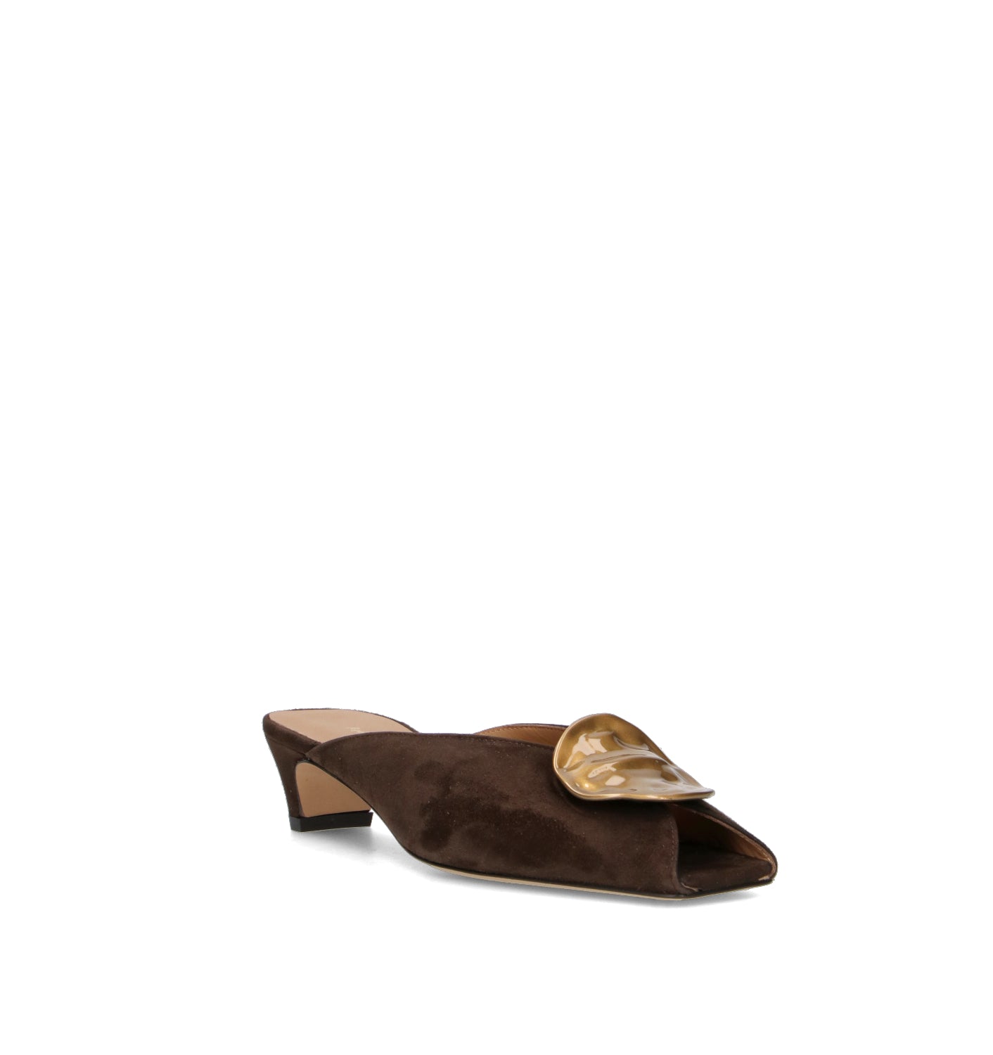 REBECCA VAN DIK Sandalo donna testa di moro in suede