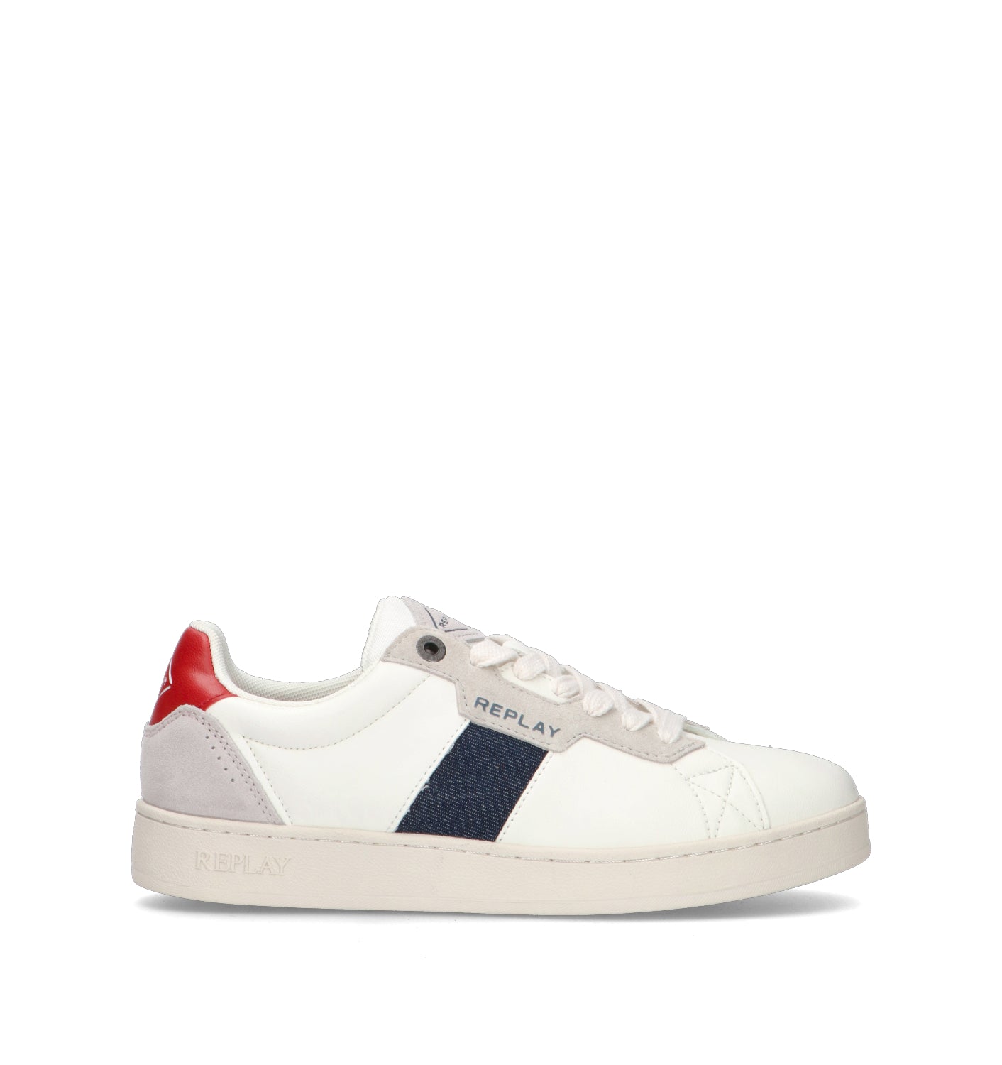 REPLAY Sneaker uomo bianca in pelle