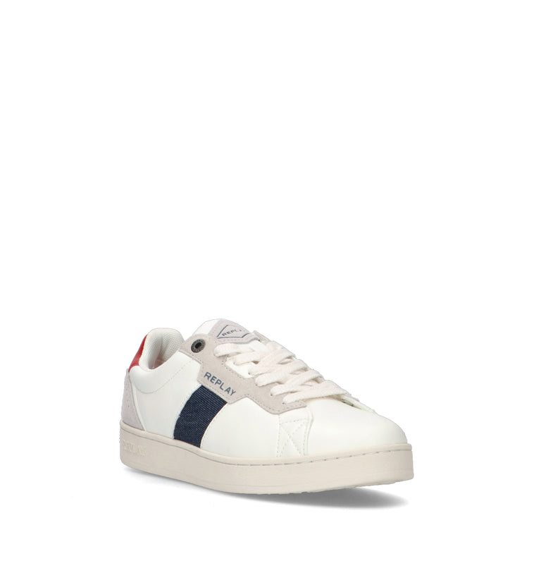 REPLAY Sneaker uomo bianca in pelle