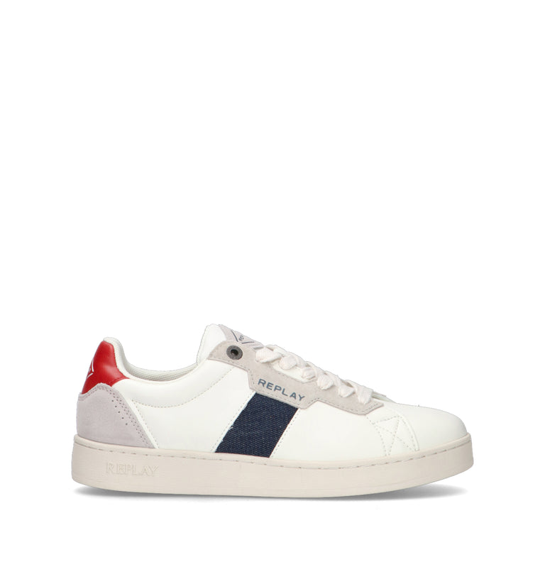 REPLAY Sneaker uomo bianca in pelle