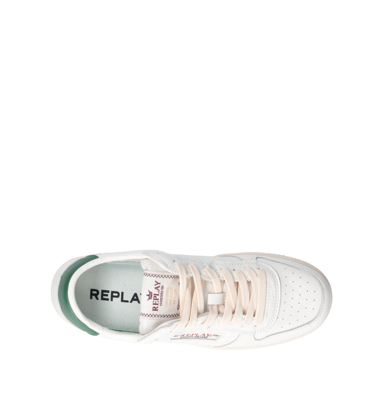 REPLAY Sneaker uomo bianca/verde