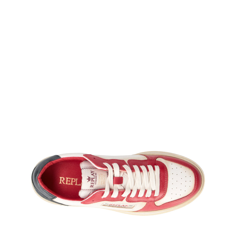 REPLAY Sneaker uomo panna/rossa