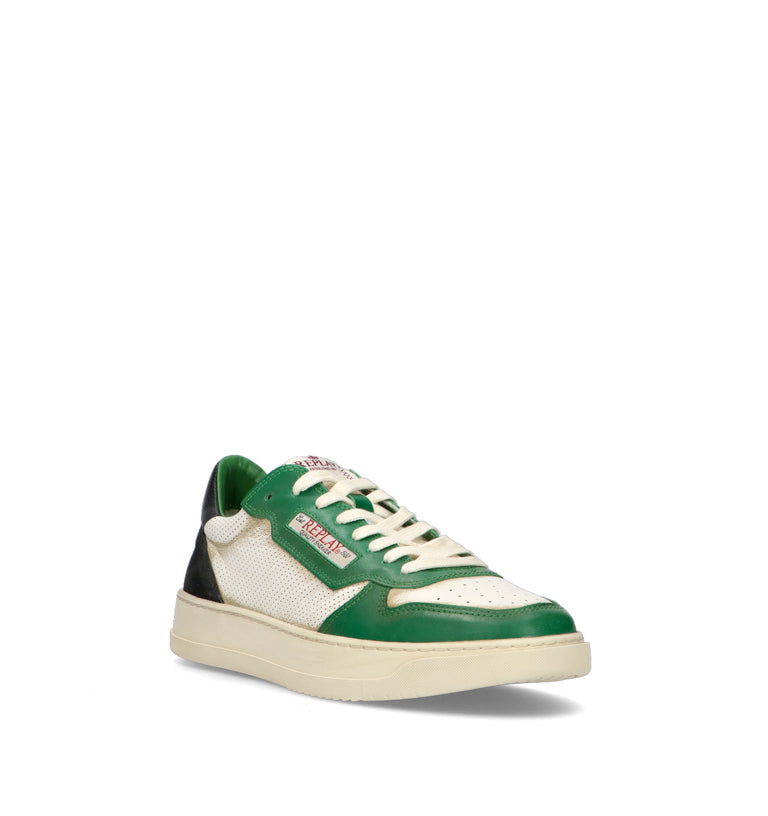 REPLAY Sneaker uomo bianca/verde