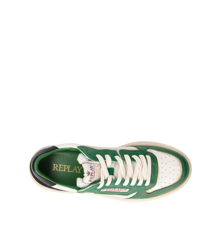 REPLAY Sneaker uomo bianca/verde