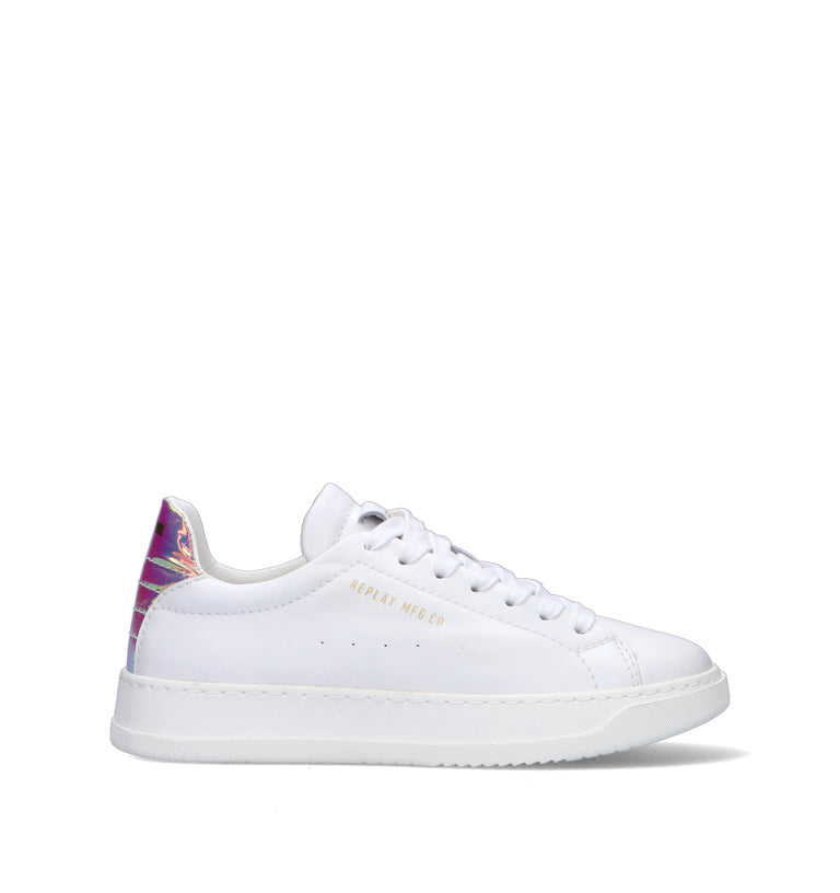 REPLAY Sneaker donna bianca in pelle