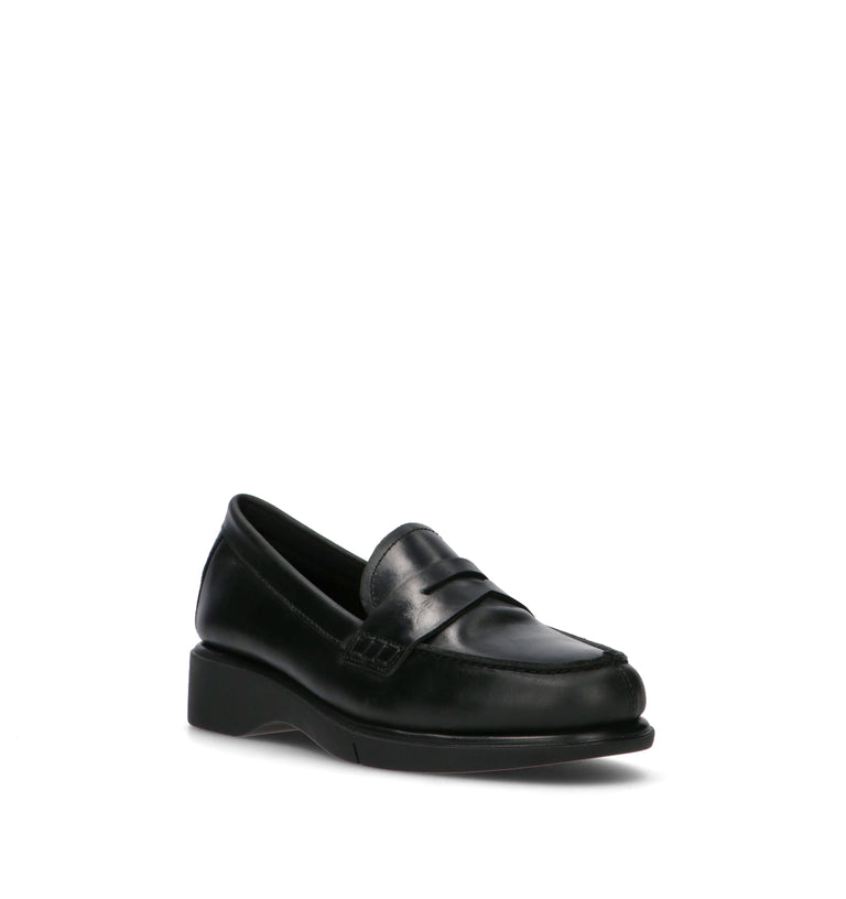SAYDO Scarpa comfort donna nera in pelle