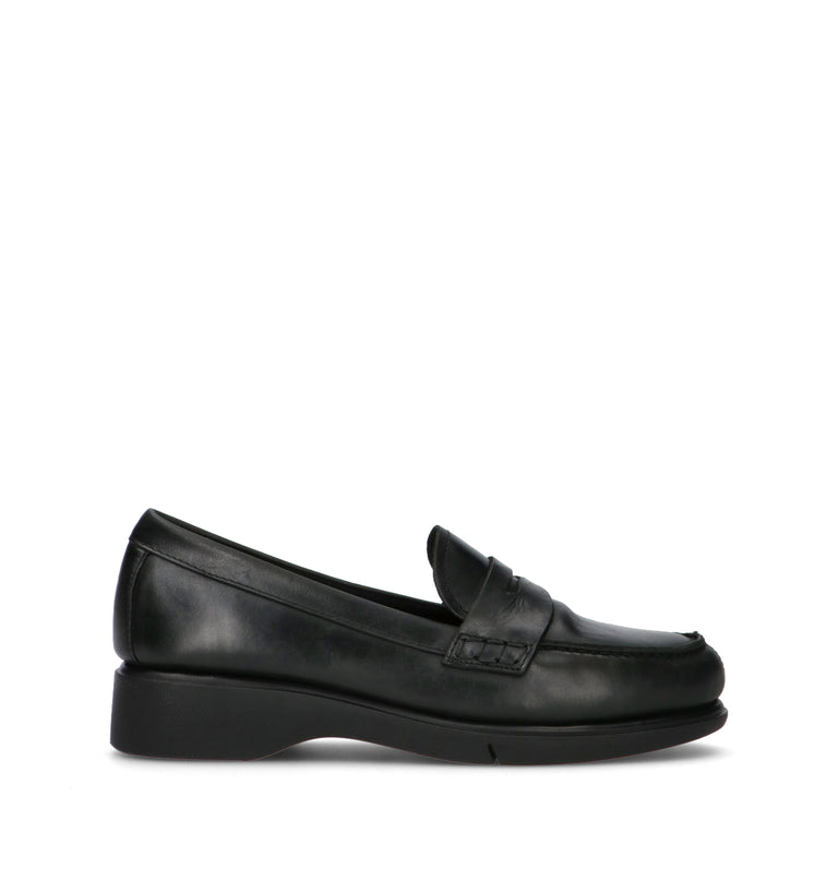 SAYDO Scarpa comfort donna nera in pelle