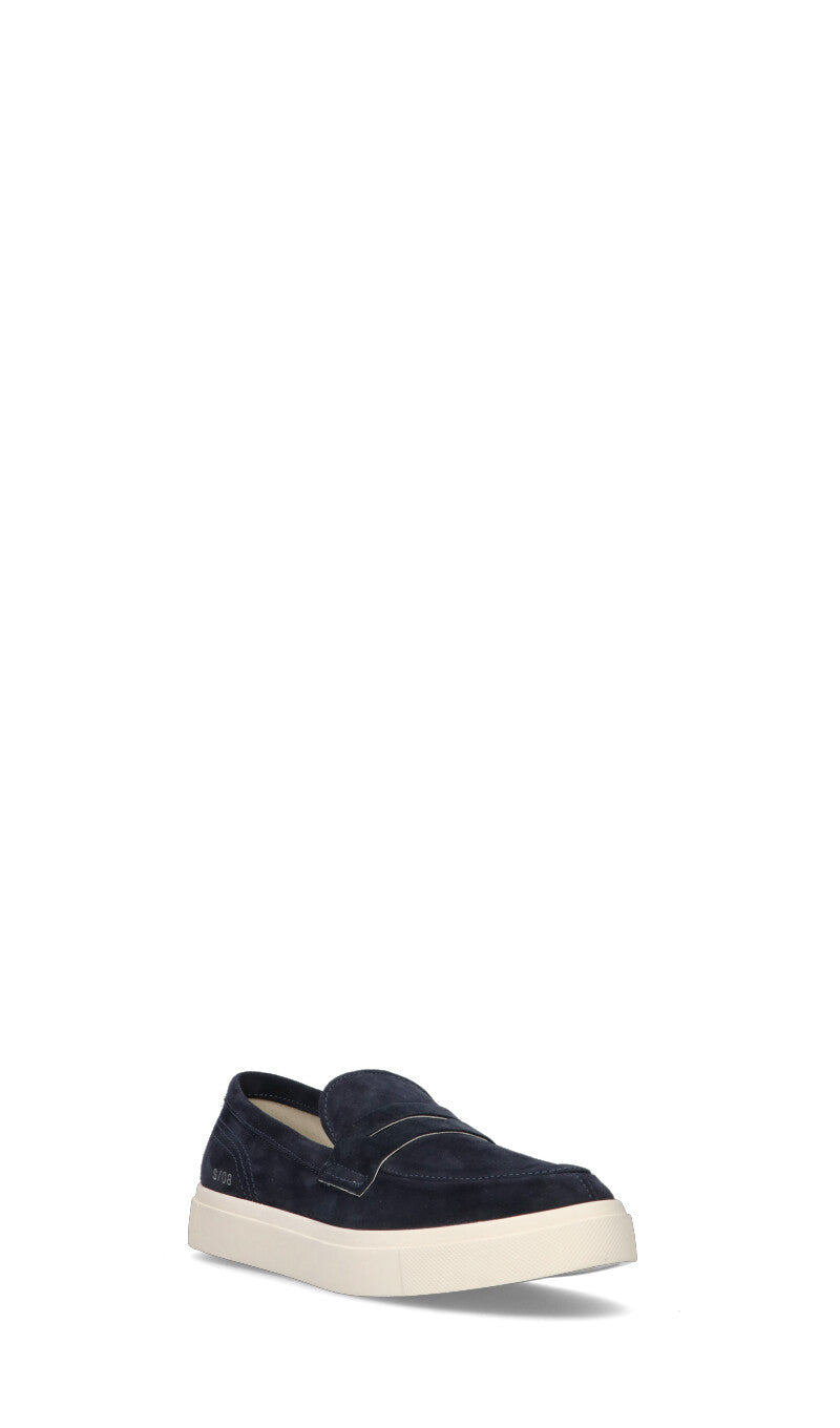 PANCHIC Mocassino uomo blu in suede