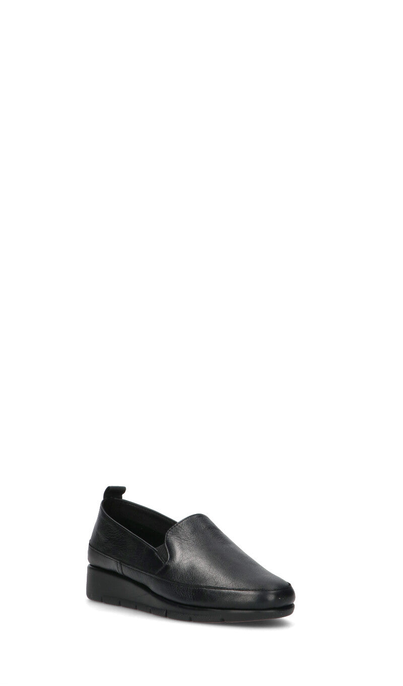 SAYDO Mocassino donna nero in pelle