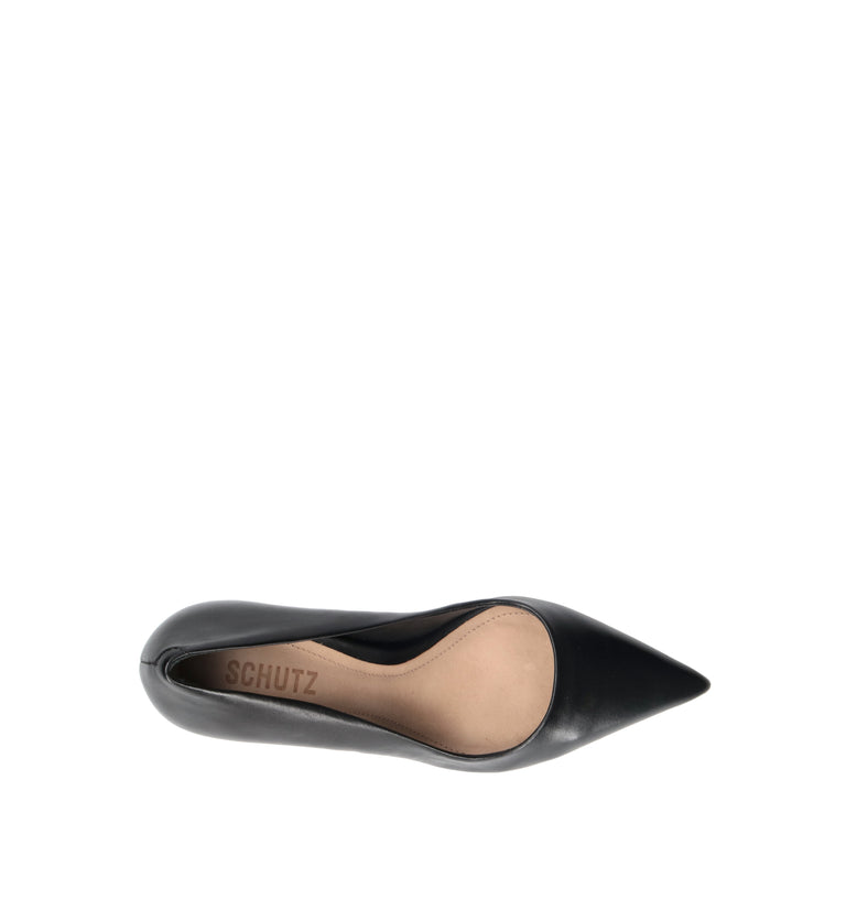 SCHUTZ Décolleté donna nero in pelle