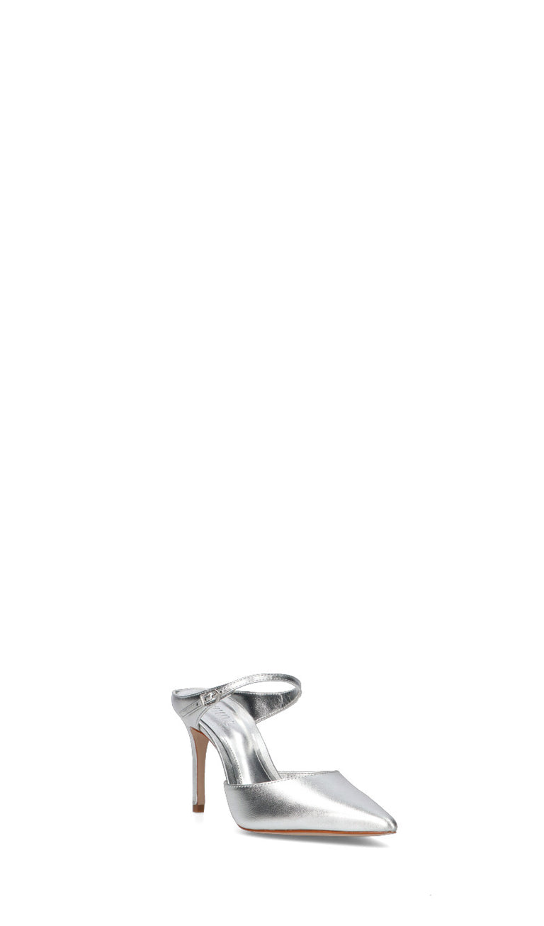SCHUTZ Slingback donna argento in pelle