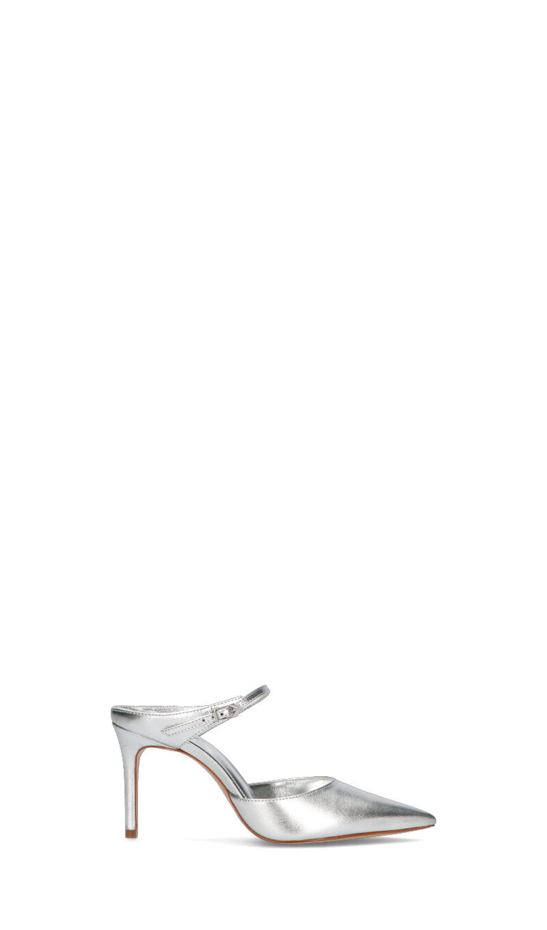 SCHUTZ Slingback donna argento in pelle