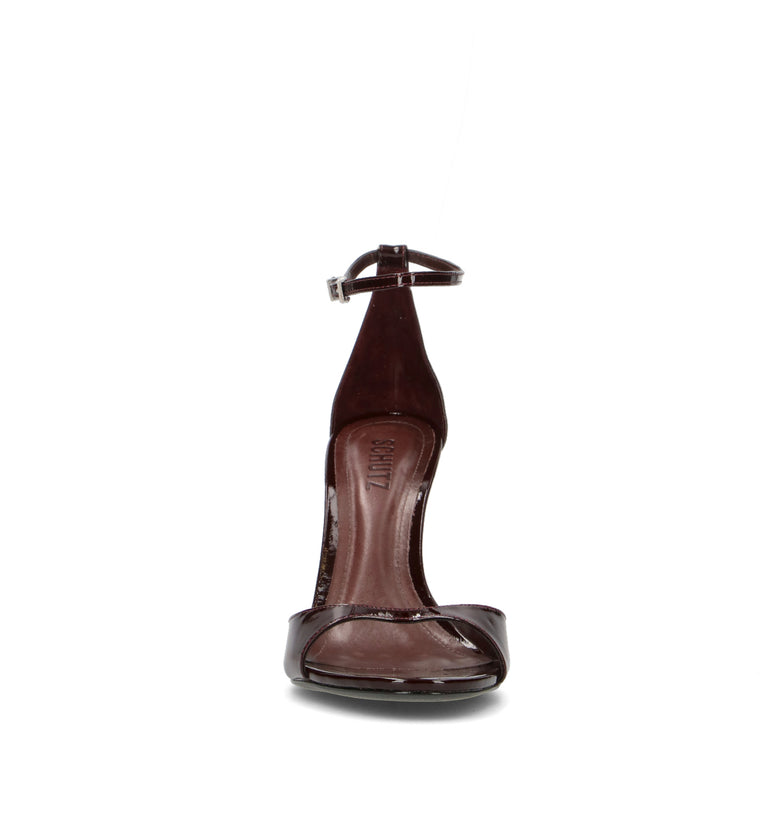 SCHUTZ Sandalo donna marrone in pelle
