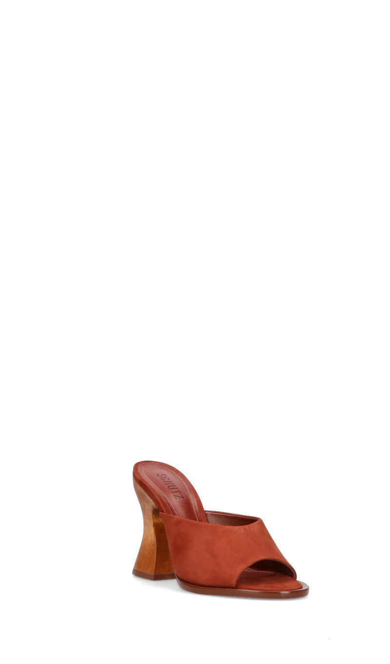 SCHUTZ Sandalo donna marrone in suede