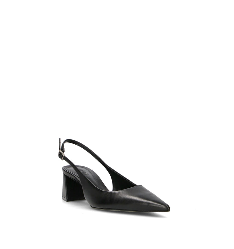 SCHUTZ Slingback donna nera in pelle