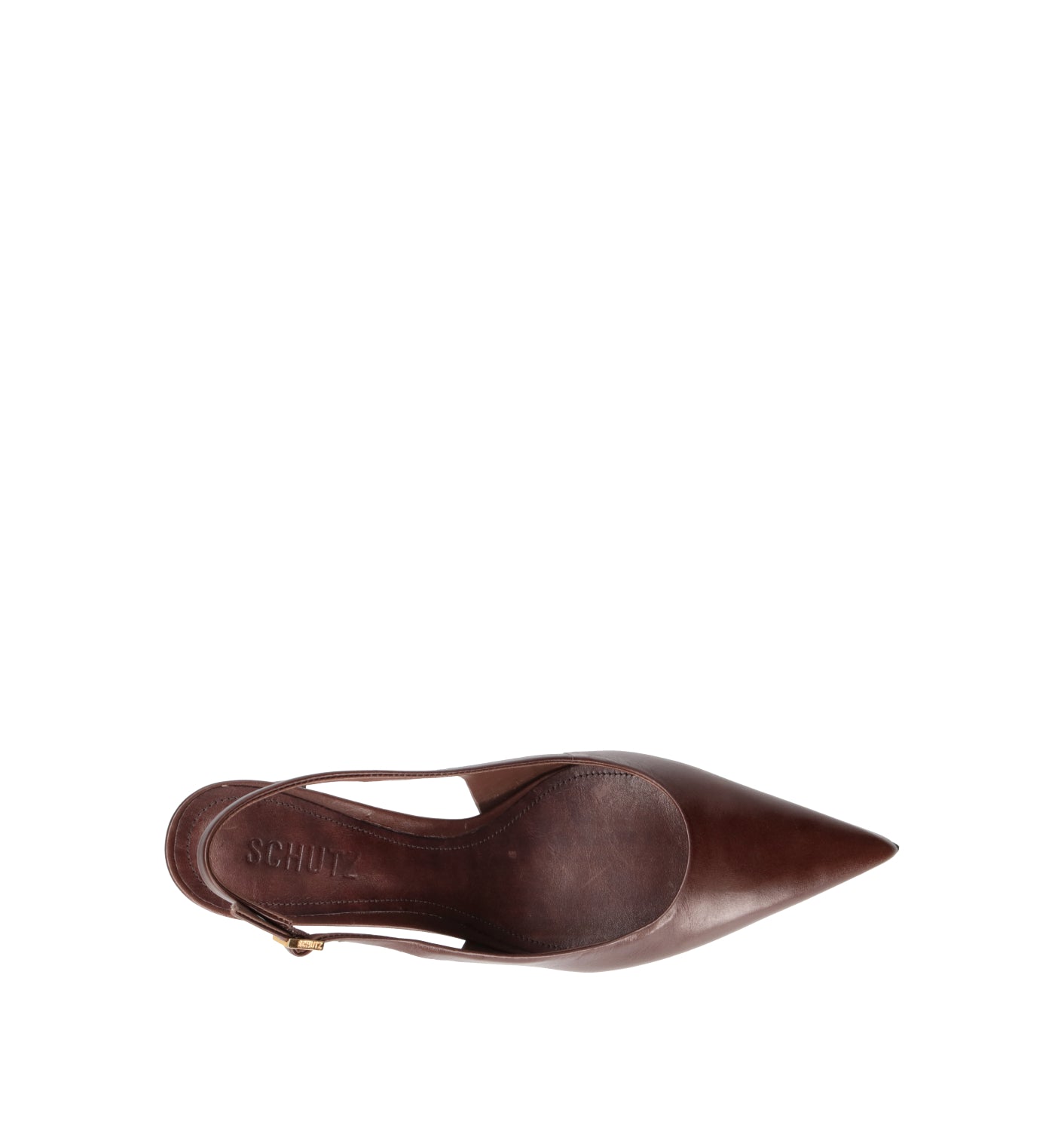 SCHUTZ Slingback donna marrone in pelle