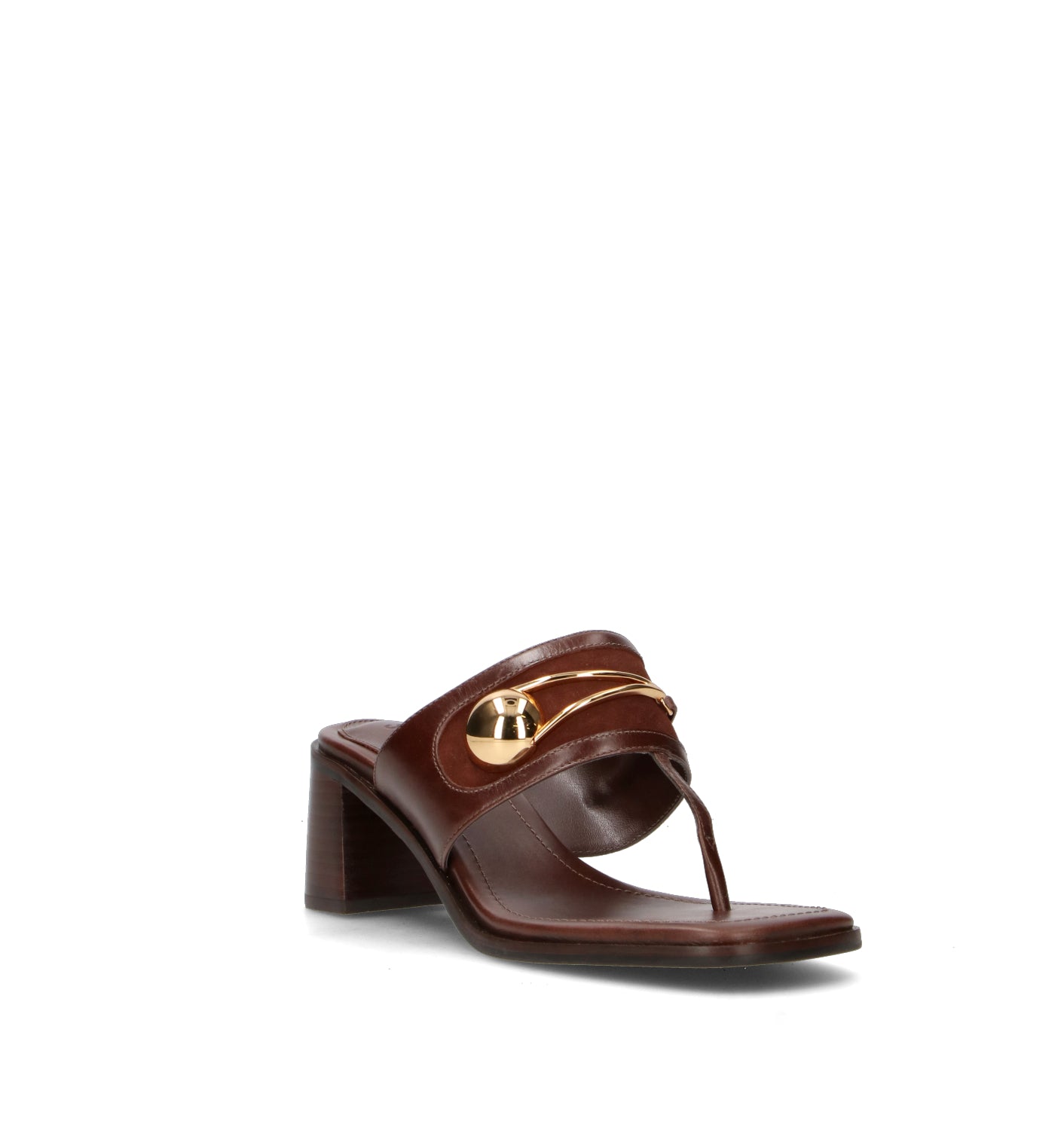 SCHUTZ Sandalo donna marrone in pelle