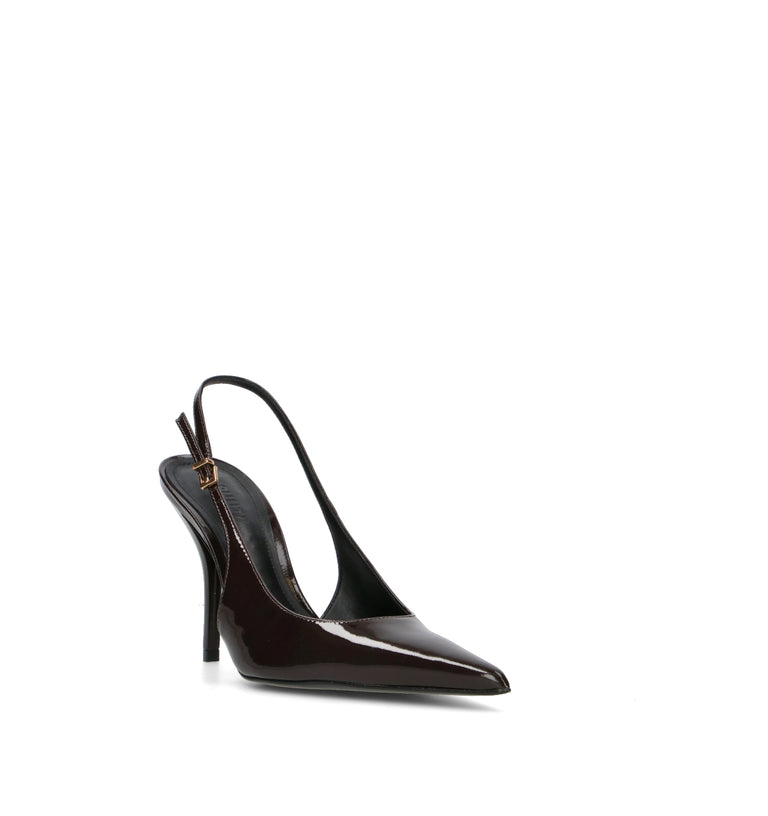 SCHUTZ Slingback donna nero in pelle