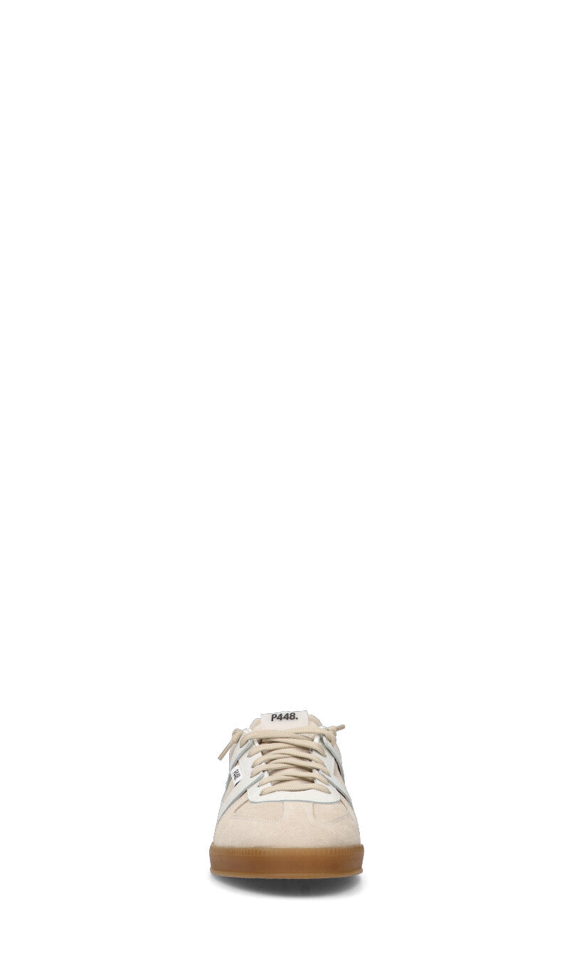 P448 Sneaker uomo sabbia in suede