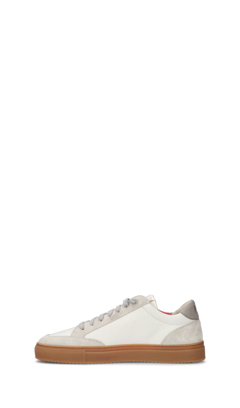 P448 Sneaker uomo bianca/grigia in pelle
