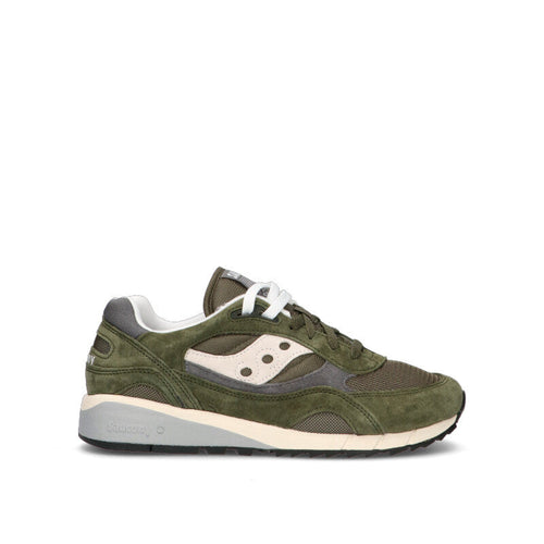 SAUCONY - SHADOW 6000 Sneaker uomo verde in suede