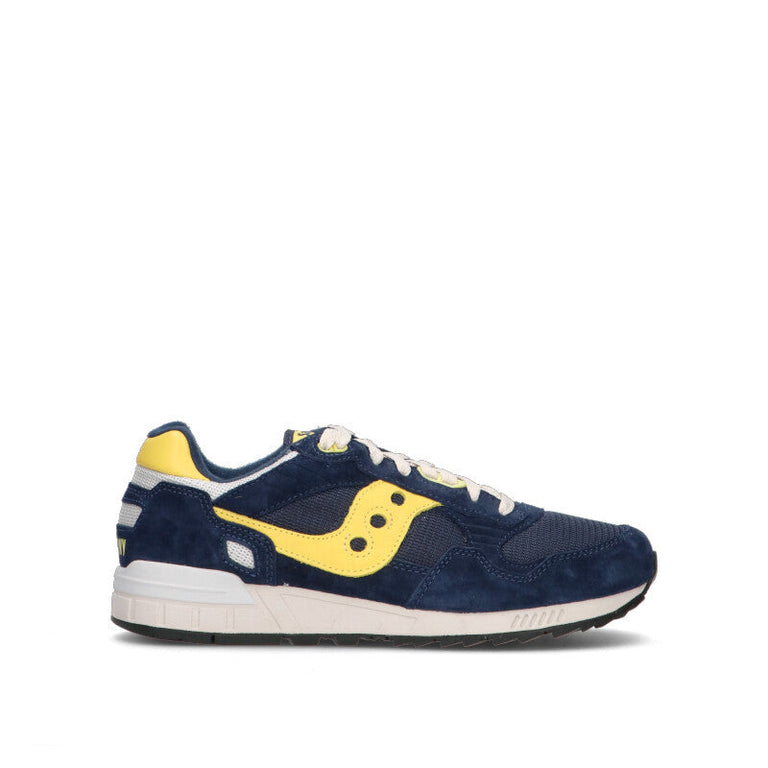 SAUCONY - SHADOW 5000 Sneaker uomo blu/gialla in suede