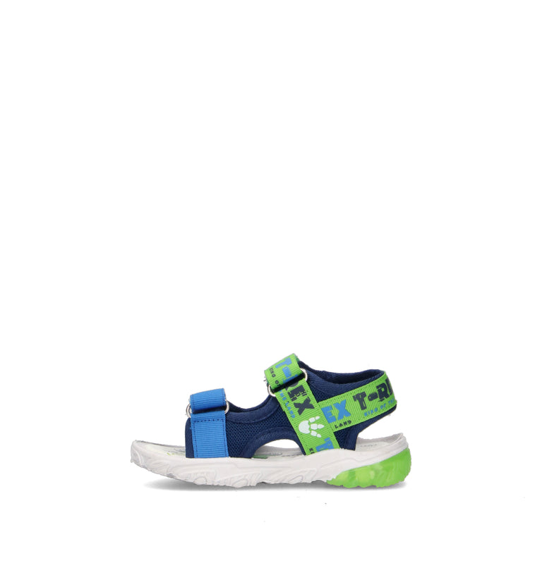 DISNEY Sandalo bimbo blu/verde con luci
