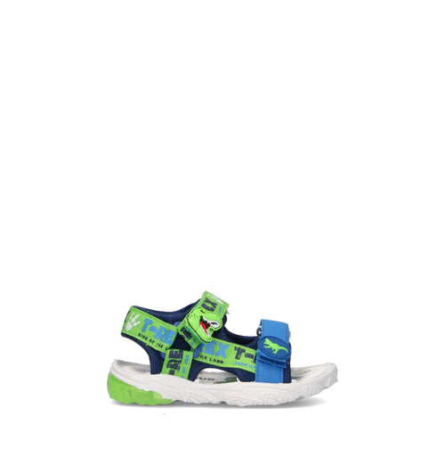 DISNEY Sandalo bimbo blu/verde con luci