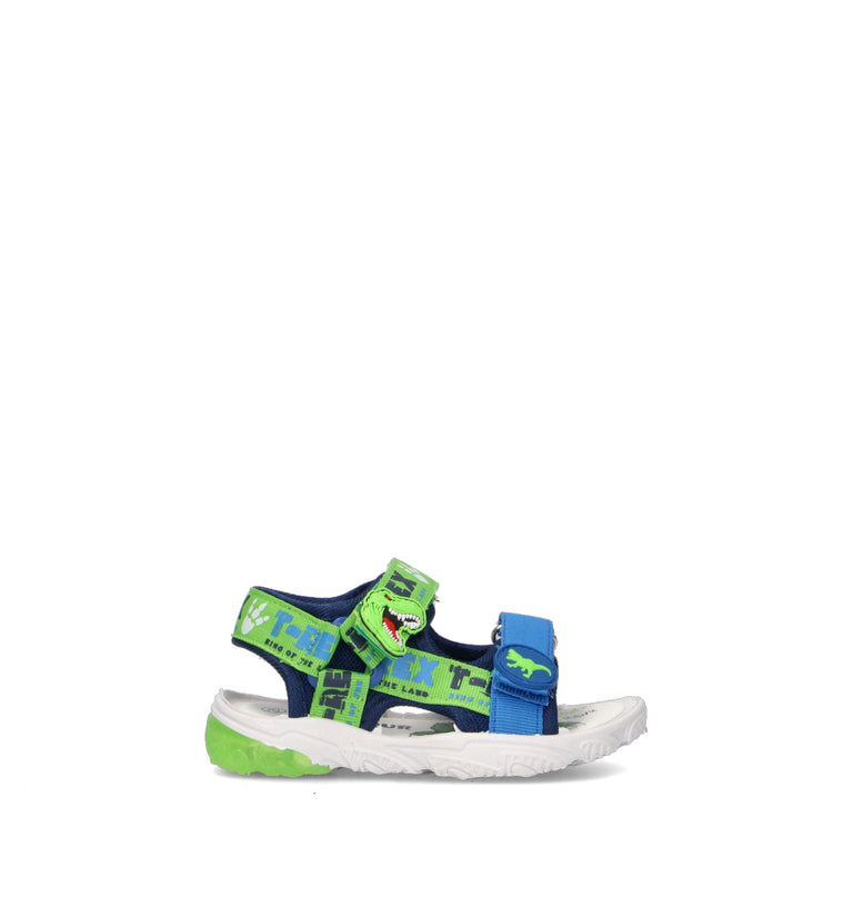 DISNEY Sandalo bimbo blu/verde con luci