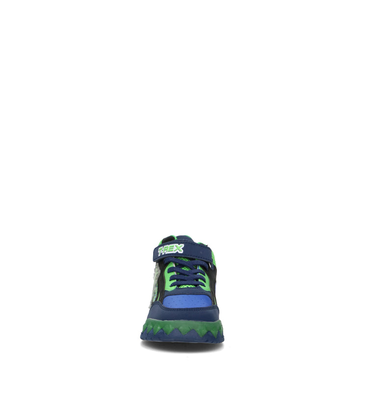DISNEY Sneaker bimbo blu/verde con luci