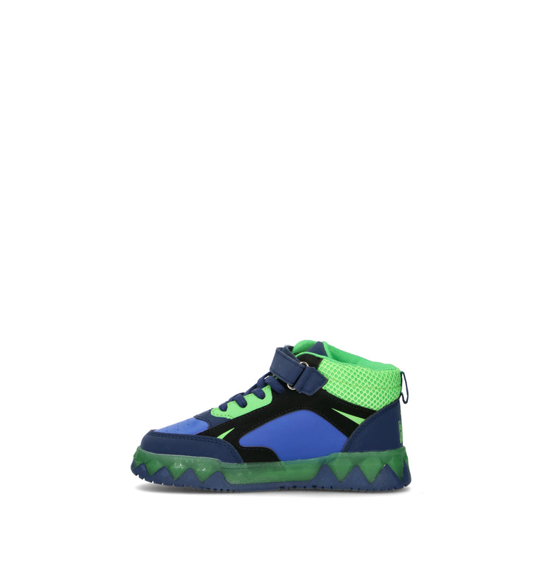 DISNEY Sneaker bimbo blu/verde con luci